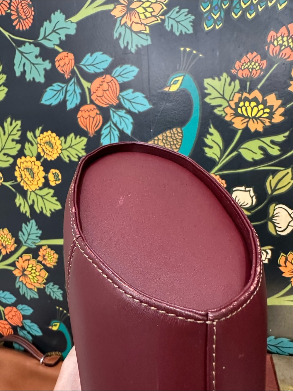 Vintage Cartier Must de Cartier Bordeaux Leather Tote / Burgundy Shoulder Bag - Picture 9 of 11